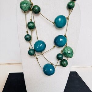 Elegant Green Beaded Necklace